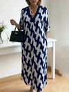 Art Print V-Neck Dress