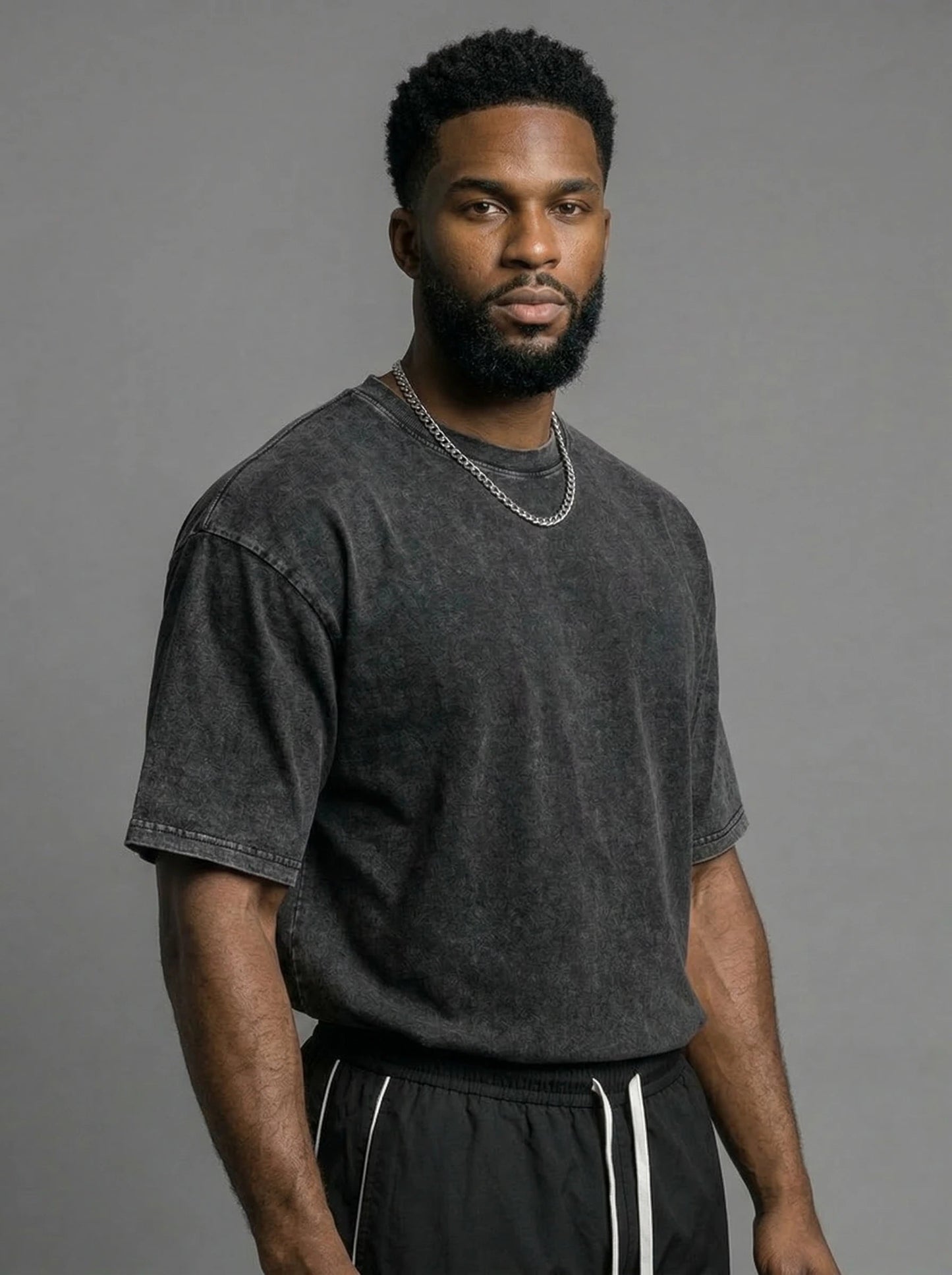 Men's vintage oversized heavyweight cotton t-shirt - product view 14