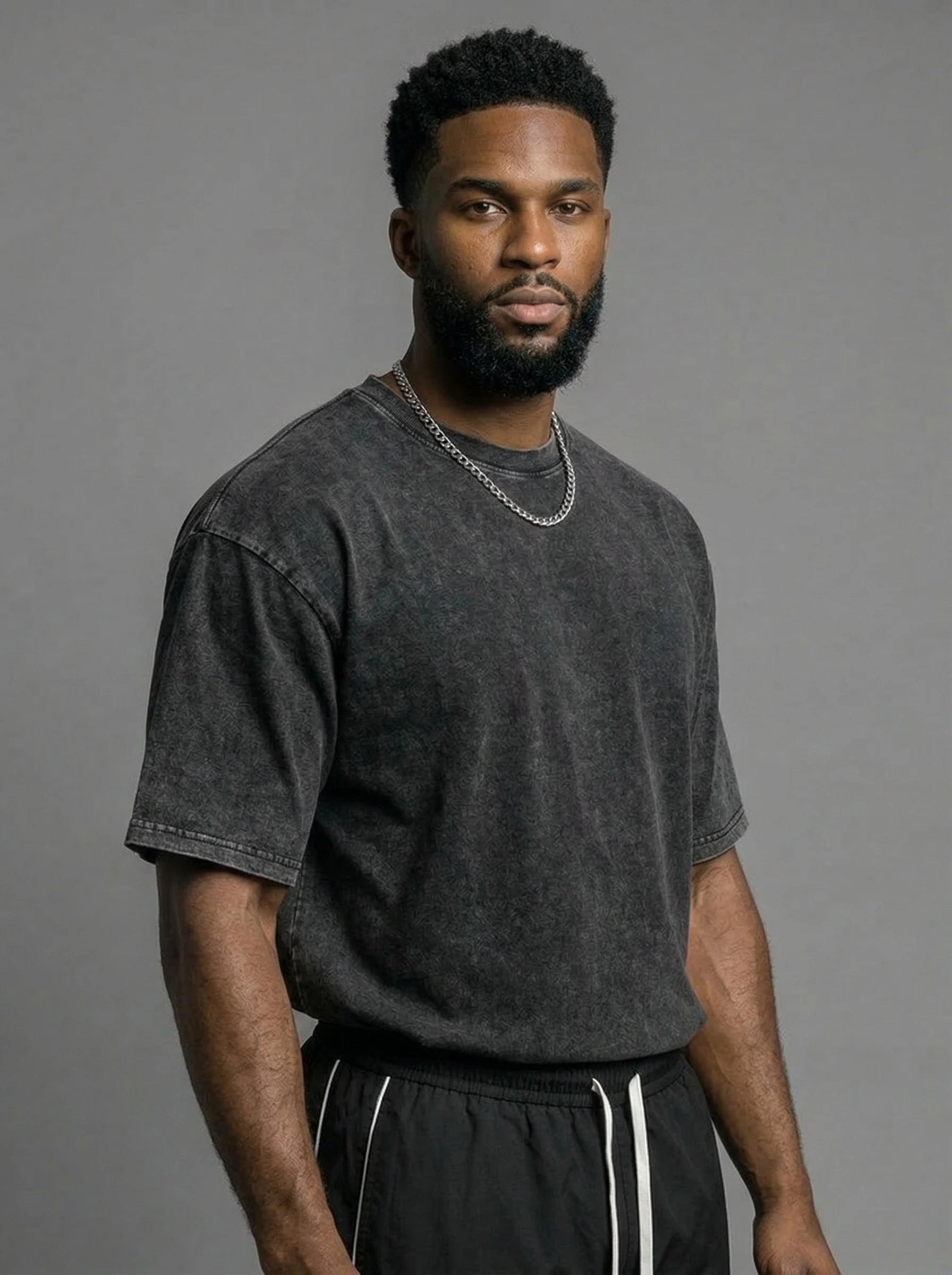 Men's vintage oversized heavyweight cotton t-shirt - product view 14