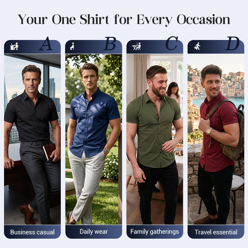 Men's Non-Iron Shirts – No Ironing, Wrinkle-Free & Comfortable All Day!