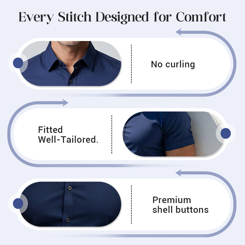 Men's Non-Iron Shirts – No Ironing, Wrinkle-Free & Comfortable All Day!