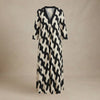 Art Print V-Neck Dress