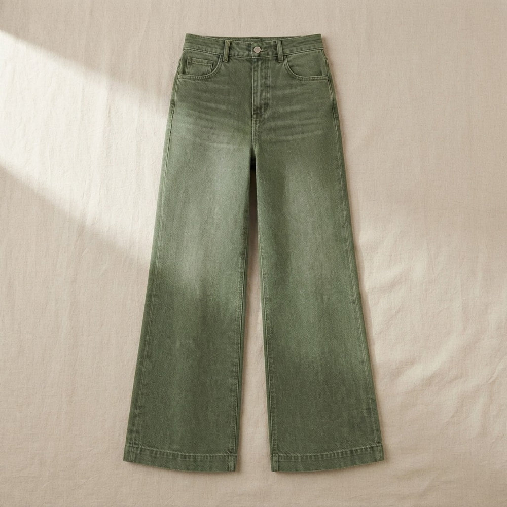Vintage High-Waisted Wide-Leg Jeans